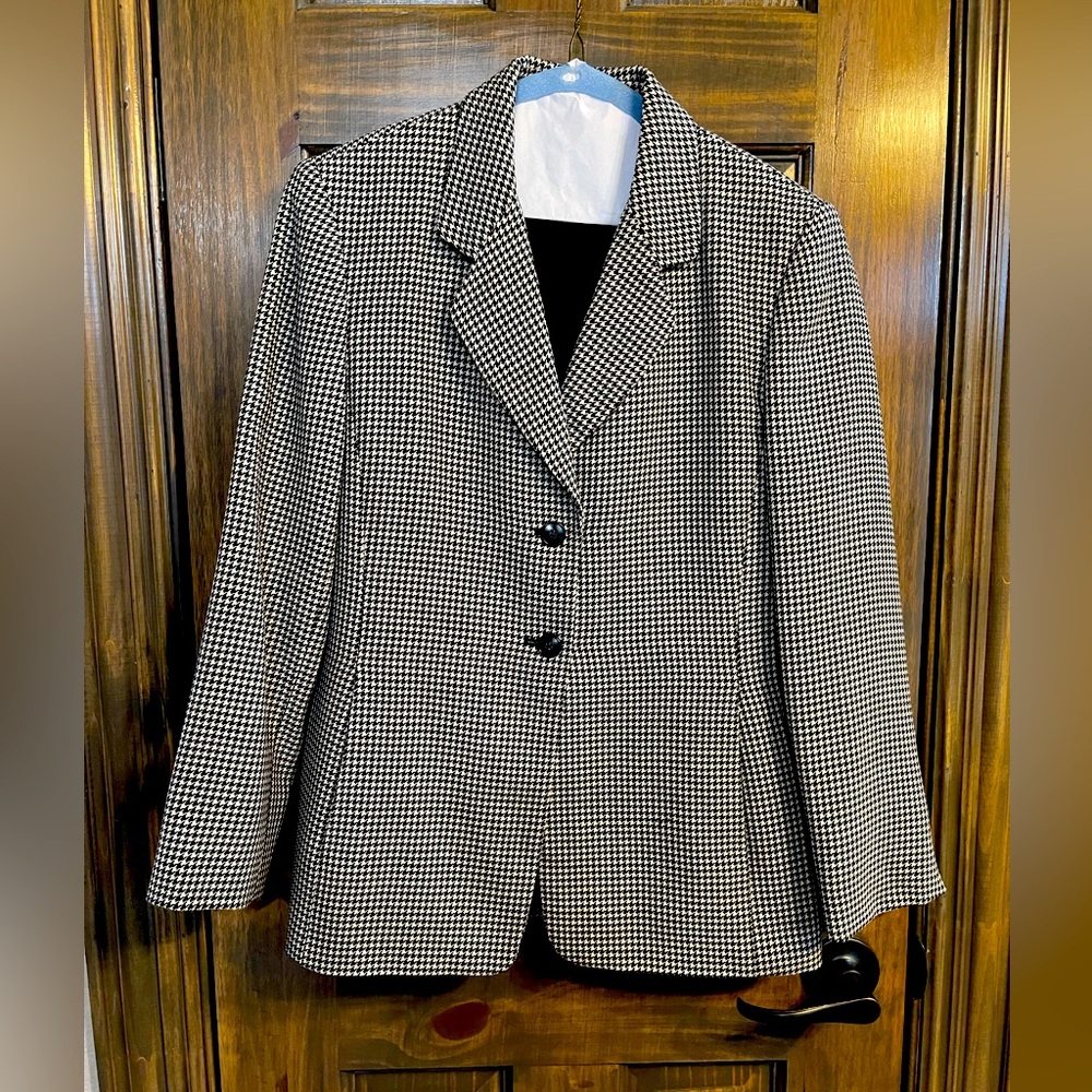Talbots Houndstooth Blazer 4p